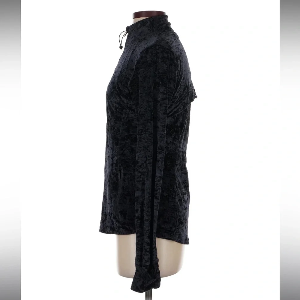 Rare Lululemon Define Black Crushed Velvet Jacket Size 10 - Picture 4 of 7